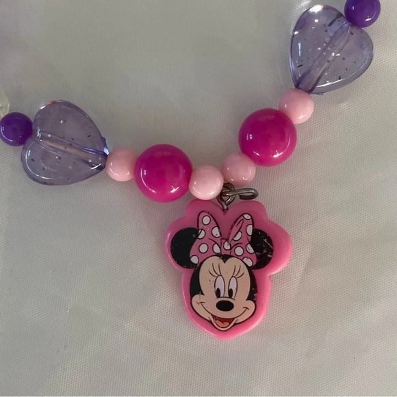 ๐ Disney Minnie  Mouse Beaded Necklace - Adorable Disney Park Souvenir! ๐ญ - Picture 2 of 6